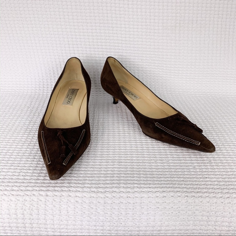 Jimmy Choo Tassel Kitten Heel